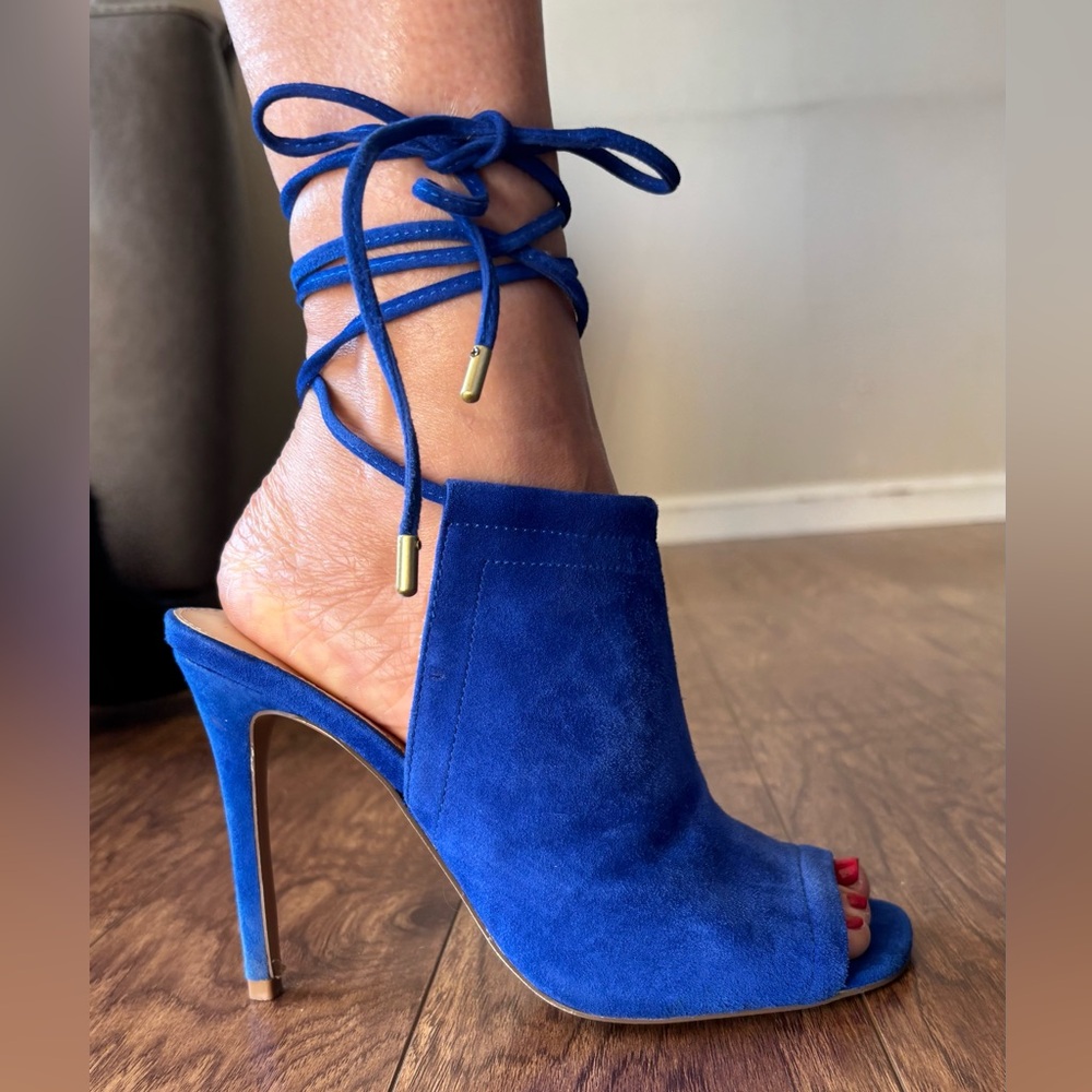 Steve Madden Royal Blue Suede Heels